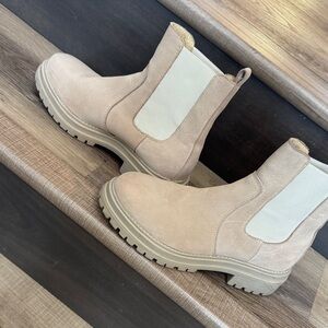 Elegant Beige Ankle Boots for Women